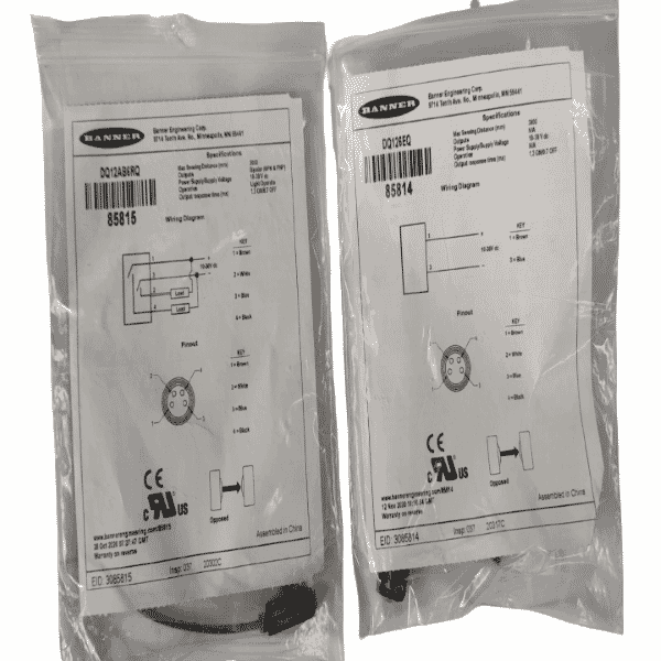 Banner DQ126EQ Miniature Photoelectric Sensor