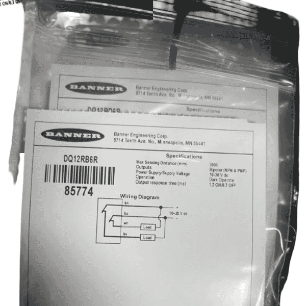 Banner DQ12RB6R Photoelectric Sensors