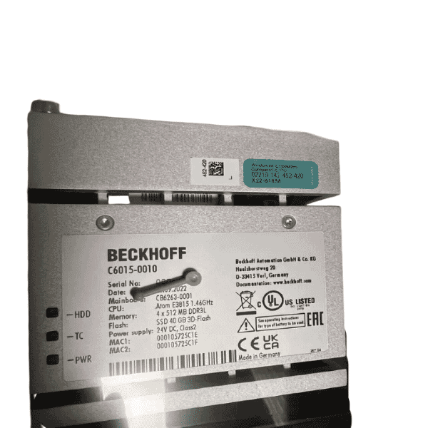 Beckhoff C6015-0010 Ultra-compact industrial PC
