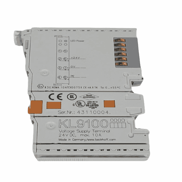 Beckhoff KL9100 Potential supply terminal, 24 V DC