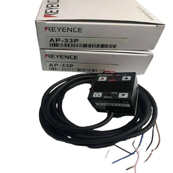 Keyence AP-33P Two-Color Digital Display Process Pressure Sensor, Main Unit, PNP