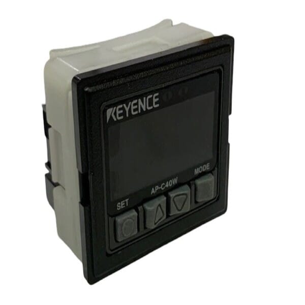 Keyence AP-C40W Digital Pressure Sensor 2-Color Disp, Amplifier Unit NPN