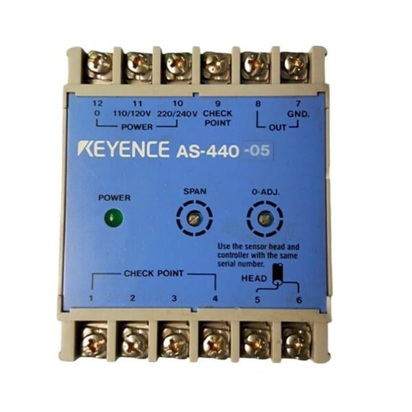 Keyence AS-440-05 Inductive Proximity Gauging Sensor, Amplifier Unit