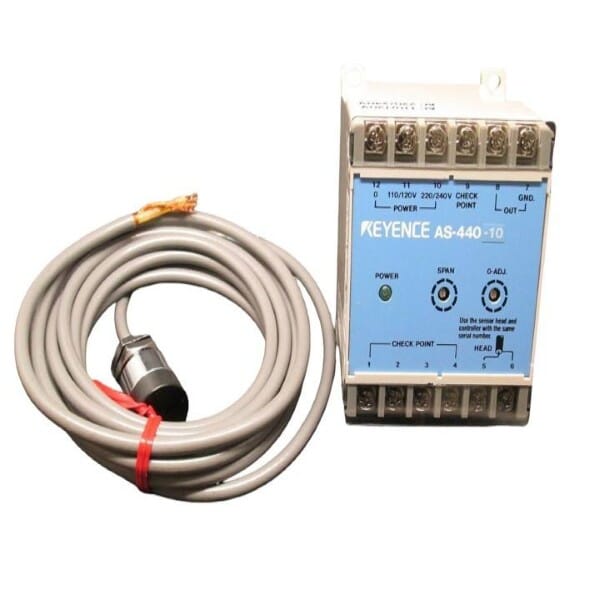Keyence AS-440-10 Inductive Proximity Gauging Sensor, Amplifier Unit