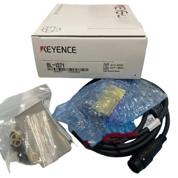 Keyence BL-1371 Ultra Small Digital Barcode Reader, Long-Distance, Front Raster