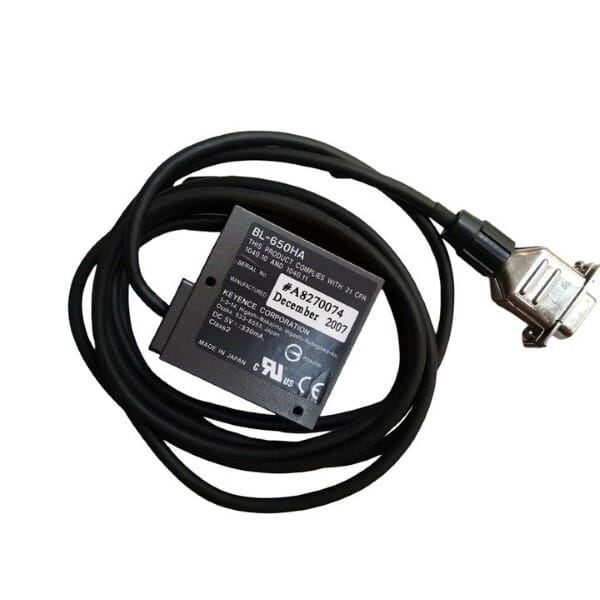 Keyence BL-650HA Ultra Small Laser Barcode Reader, High-Resolution, Side Single