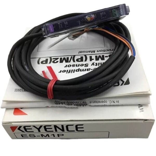 Keyence ES-M1P Inductive Proximity Sensor, Amplifier Unit, Main Unit, PNP