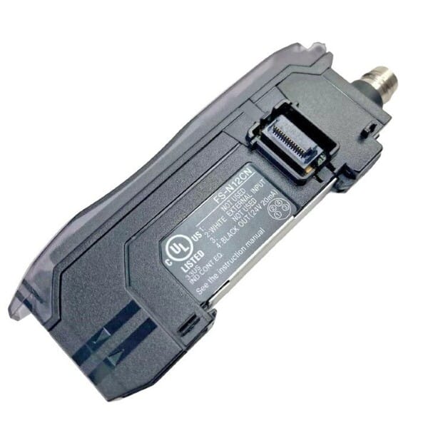 Keyence FS-N12CN Fiber Optic Sensor, Amplifier, M8 Connect, Expansion Unit, NPN