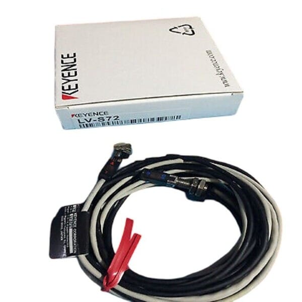 Keyence LV-S72 Multi-Purpose Digital Laser Sensor Head, Spot Thrubeam, Small