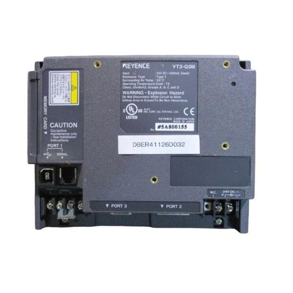 Keyence VT3-Q5M 5-Inch QVGA STN Monochrome Touch Panel, DC Power Supply