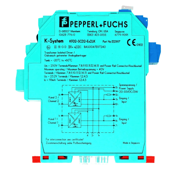 Pepperl+Fuchs KFD2-SCD2-EX2.LK Transmitter Power Supply
