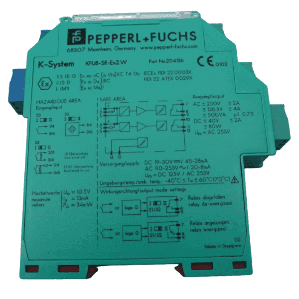 Pepperl+Fuchs KFU8-SR-EX2.W Switch Amplifier