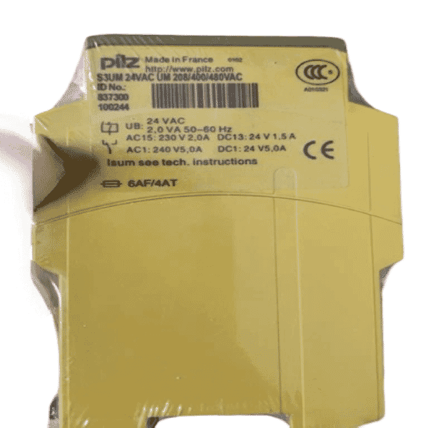 Pilz 837300 Utilisation cat. AC/DC1 stand.: EN 60947-4-1